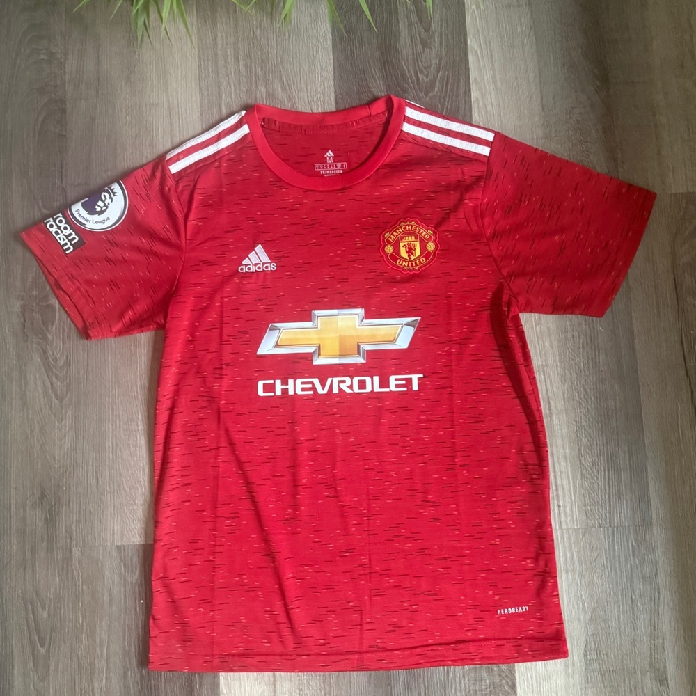 Adidas Manchester United 20/21 Home Retro Soccer Jersey Football Shirt Men Sz M